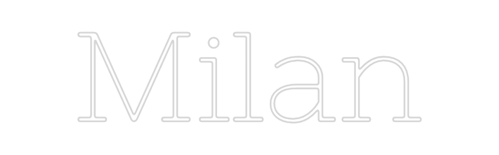 Neon personalizado: Milan