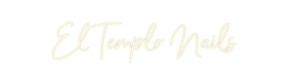 Neon personalizado: El Templo Nails