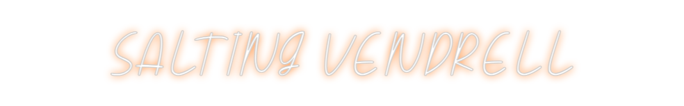 Neon personalizado: SALTING VENDR...