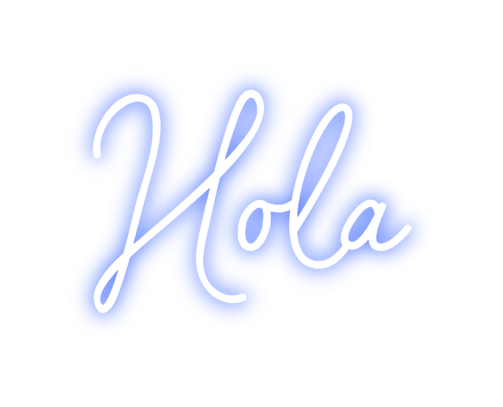 Neon personalizado: Hola