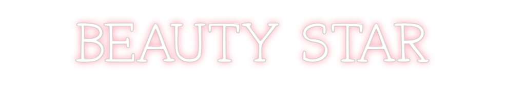 Neon personalizado: BEAUTY STAR