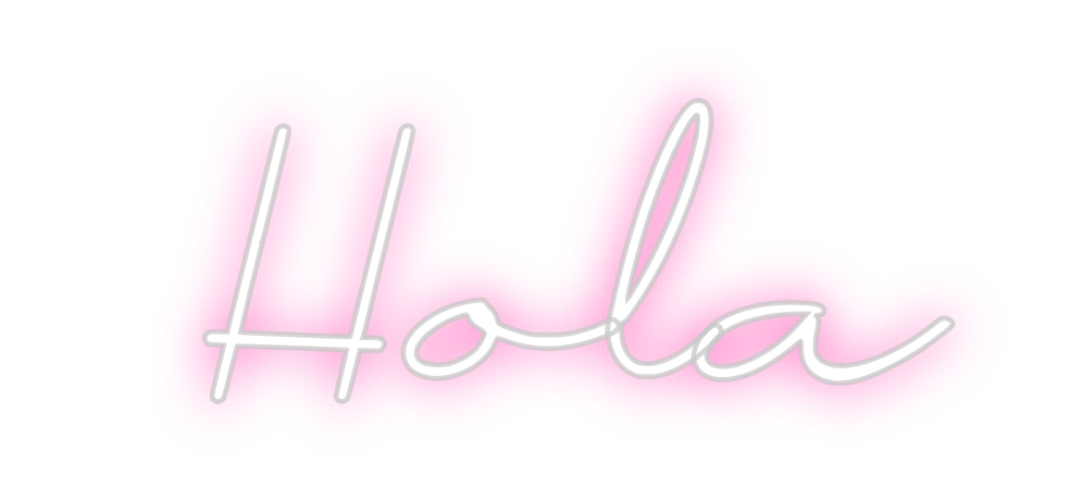 Neon personalizado: Hola