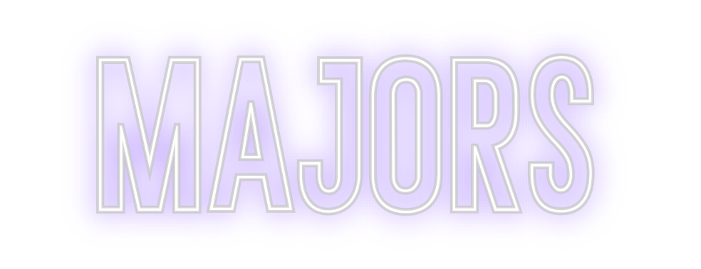 Neon personalizado: MAJORS