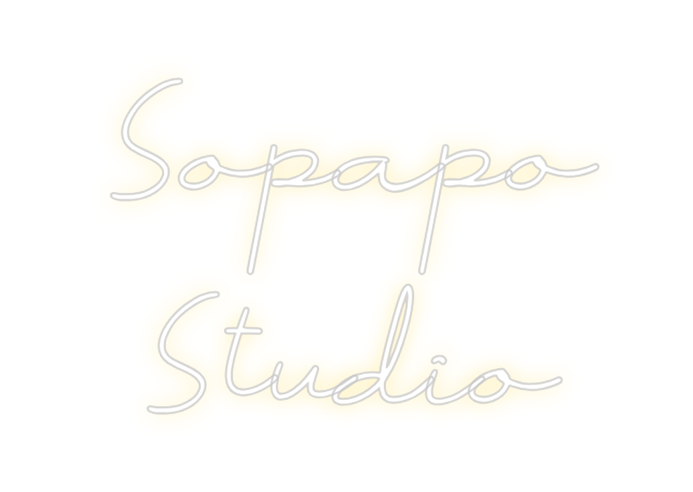Neon personalizado: Sopapo 
Studio