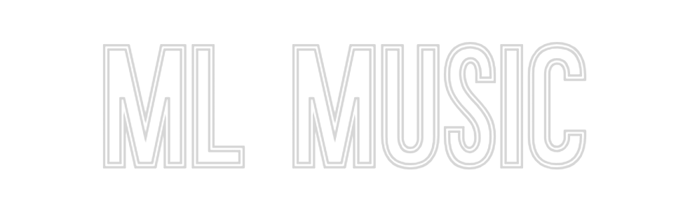 Neon personalizado: ML music