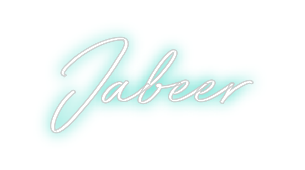 Neon personalizado: Jabeer