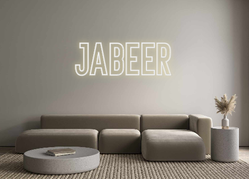 Neon personalizado: Jabeer