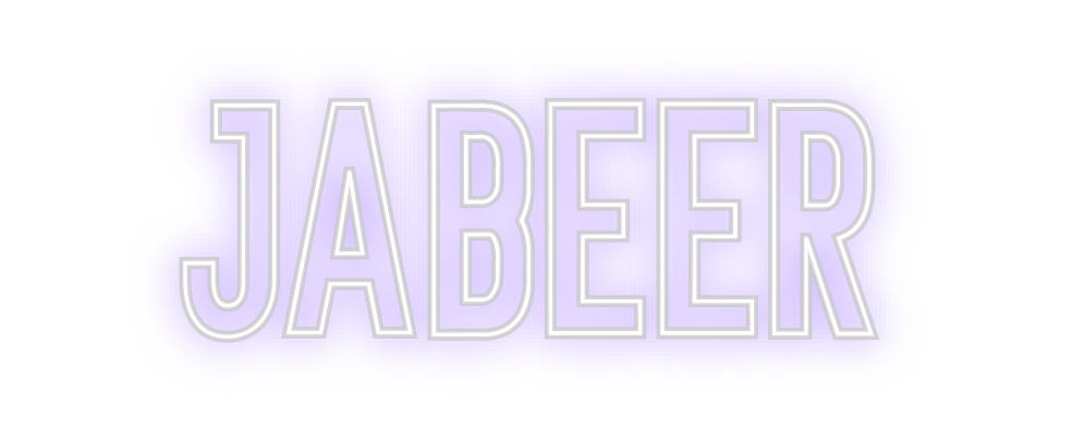 Neon personalizado: Jabeer
