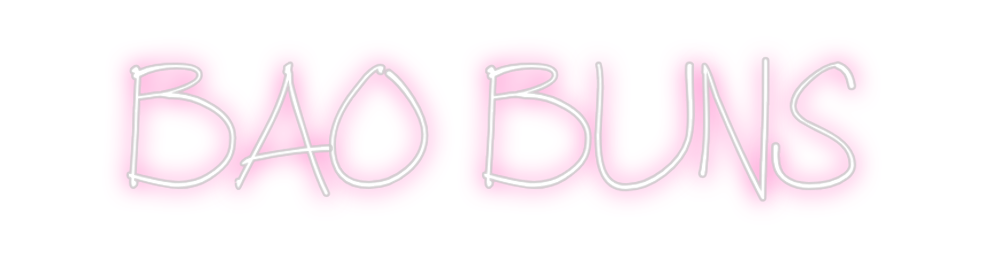 Neon personalizado: BAO BUNS