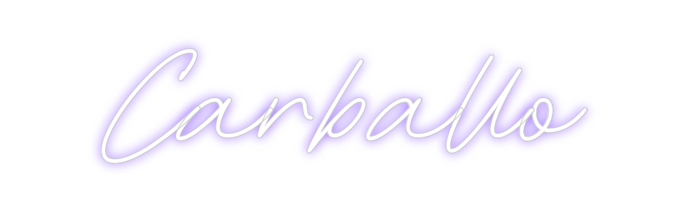 Neon personalizado: Carballo