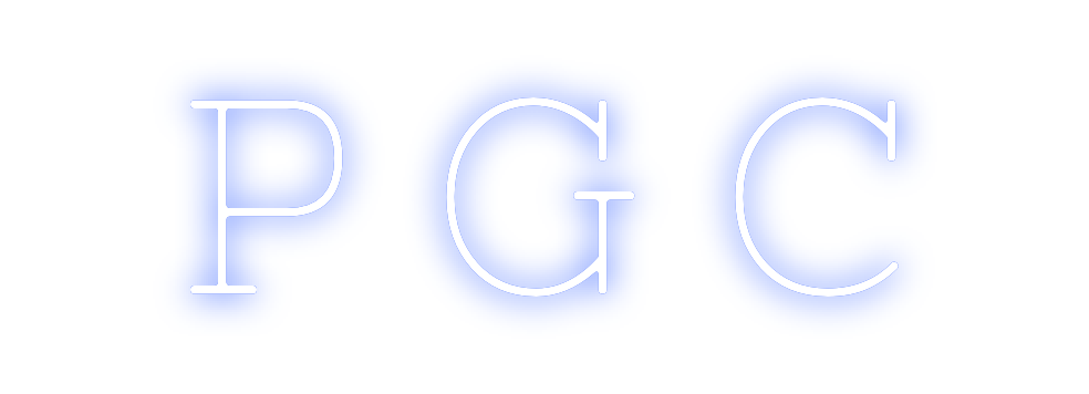 Neon personalizado: P G C