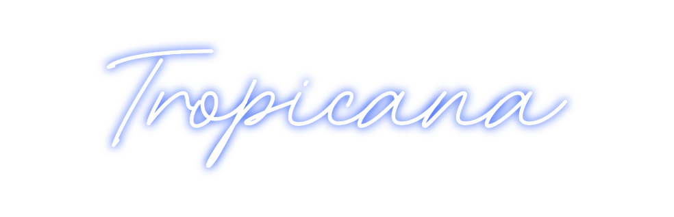 Neon personalizado: Tropicana