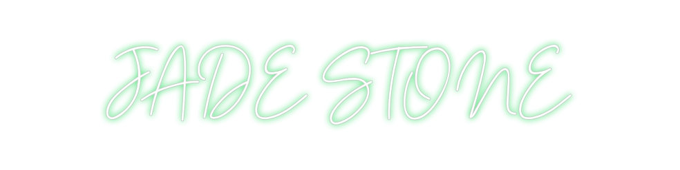 Neon personalizado: JADE STONE