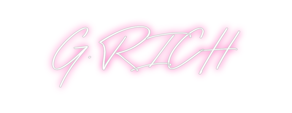 Neon personalizado: G.RICH