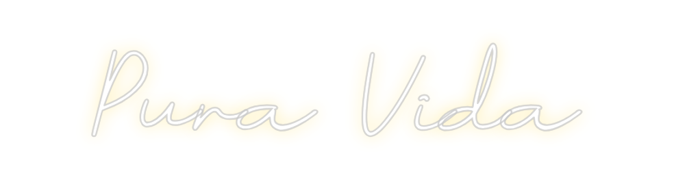 Neon personalizado: Pura Vida