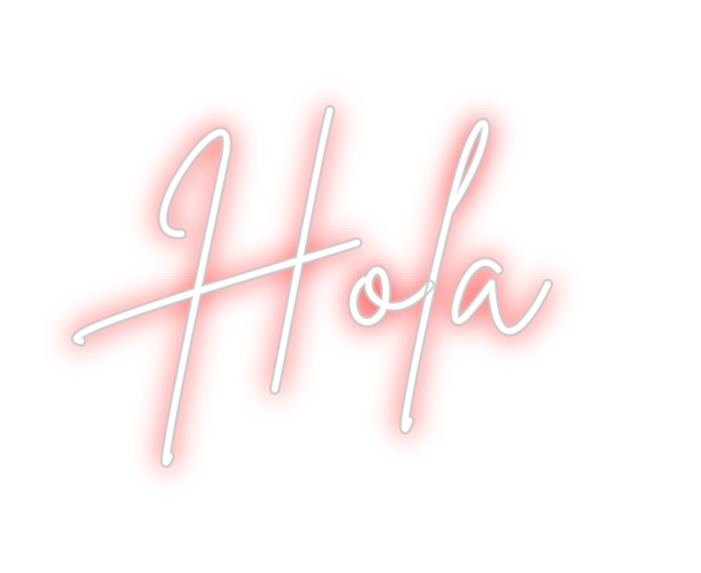 Neon personalizado: Hola