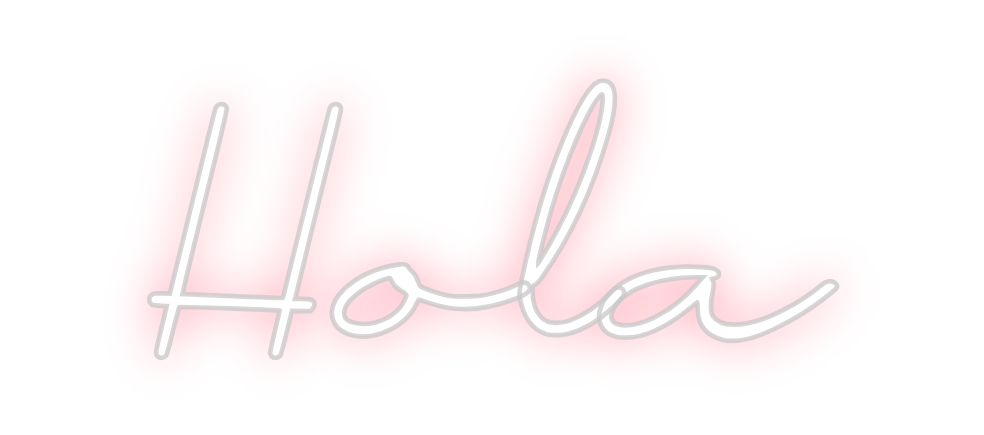Neon personalizado: Hola