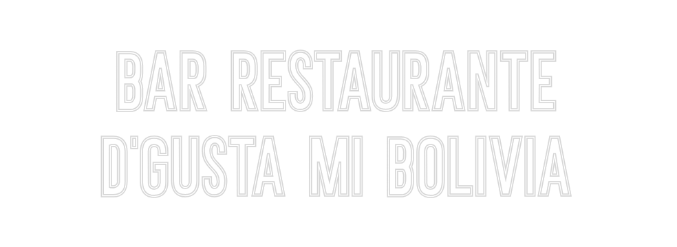 Neon personalizado:    Bar Restau...