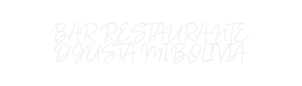 Neon personalizado: BAR  RESTAURA...