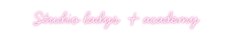 Neon personalizado: Studio ladys ...