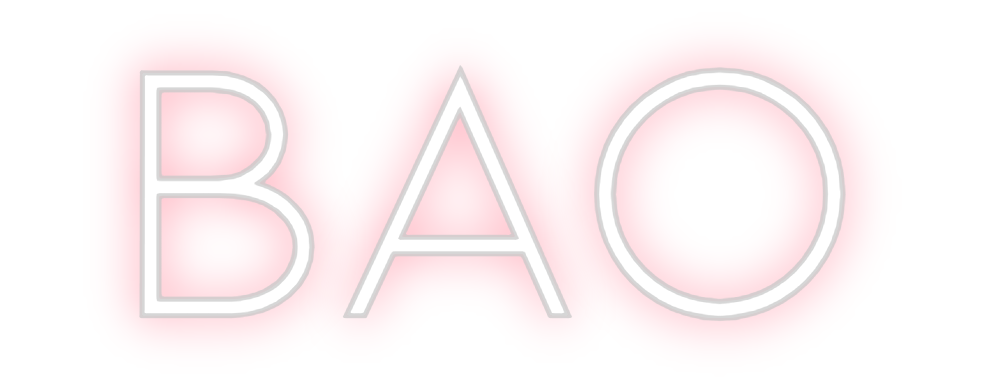 Neon personalizado: BAO