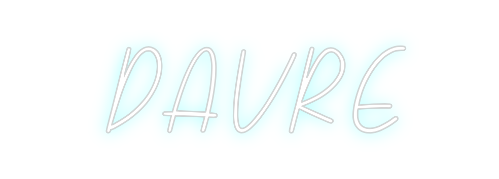 Neon personalizado: DAVRE