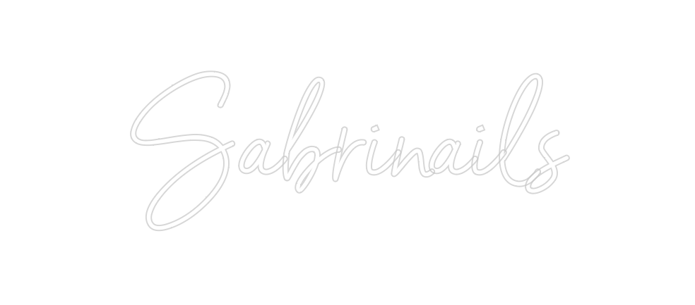 Neon personalizado: Sabrinails