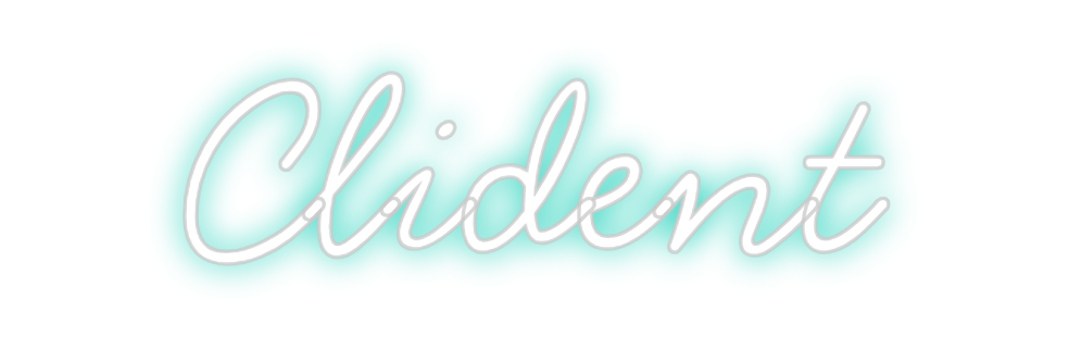 Neon personalizado: Clident