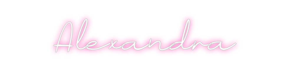 Neon personalizado: Alexandra