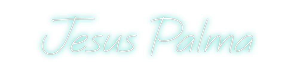 Neon personalizado: Jesus Palma