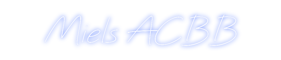 Neon personalizado: Miels ACBB