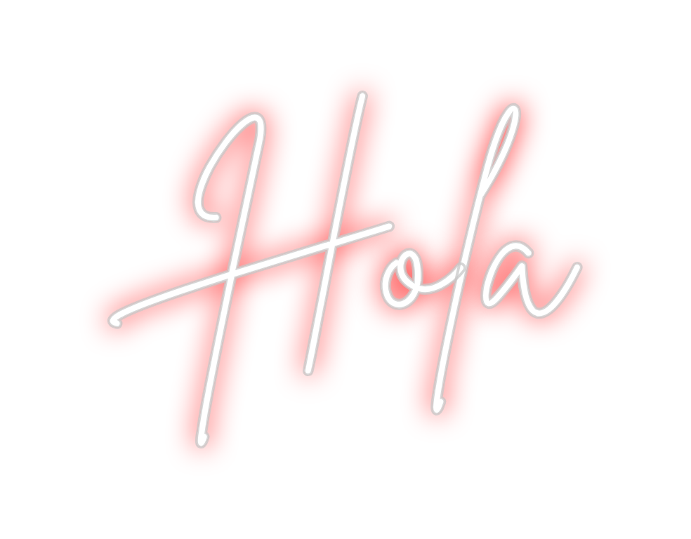 Neon personalizado: Hola
