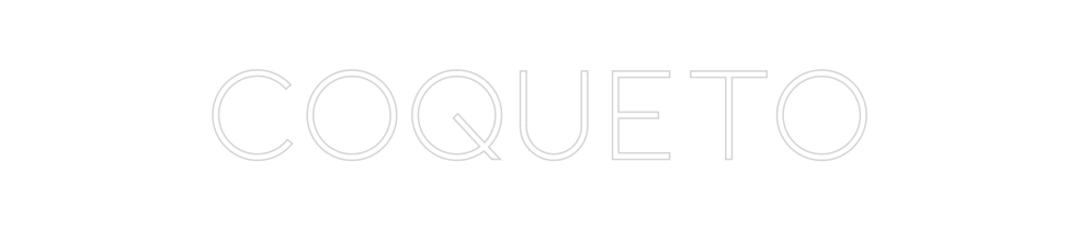 Neon personalizado: Coqueto