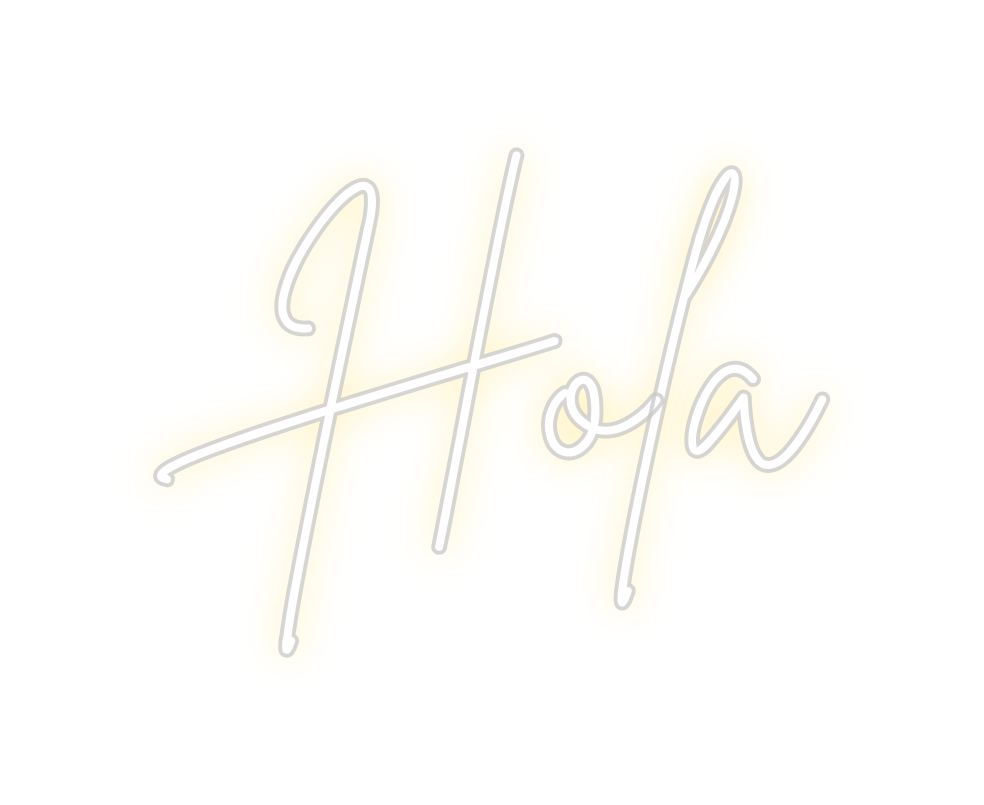 Neon personalizado: Hola