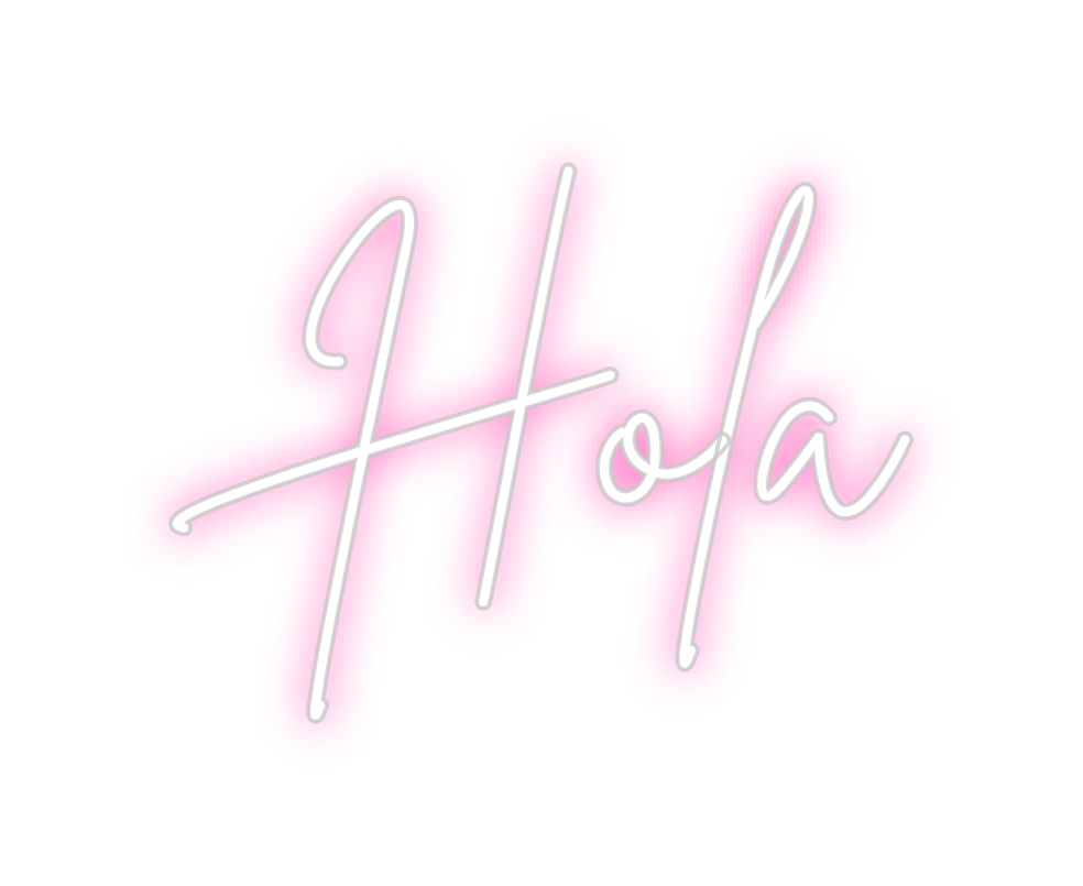 Neon personalizado: Hola