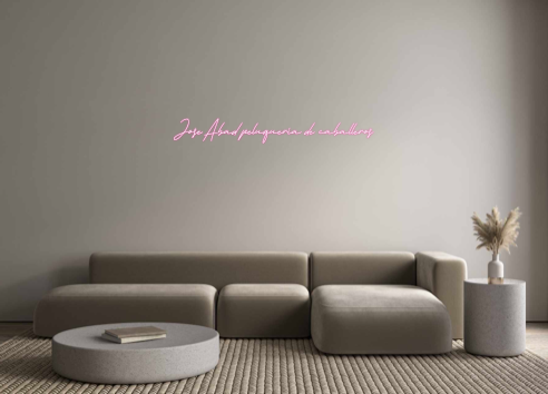 Neon personalizado: Jose Abad pel...