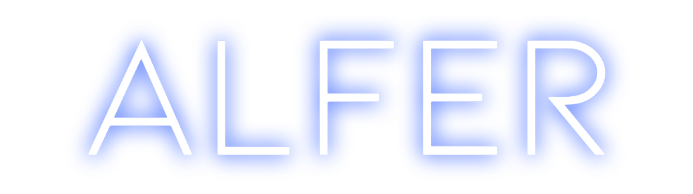 Neon personalizado: ALFER