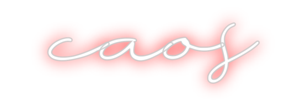Neon personalizado: caos