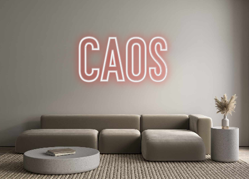 Neon personalizado: caos