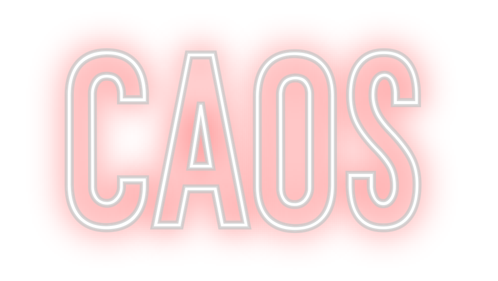 Neon personalizado: caos