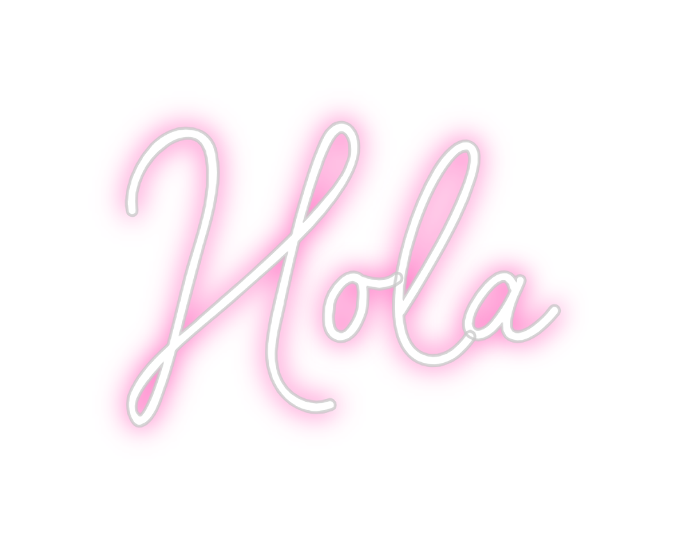 Neon personalizado: Hola