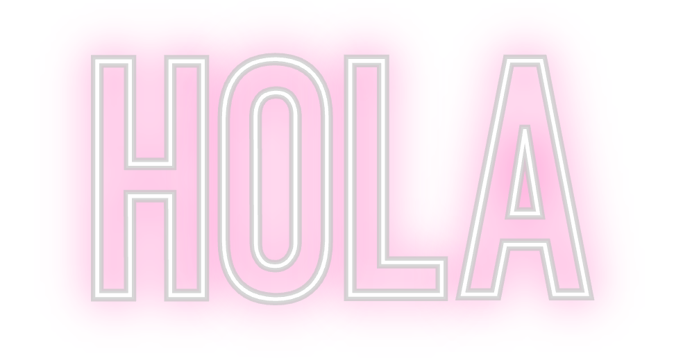 Neon personalizado: Hola