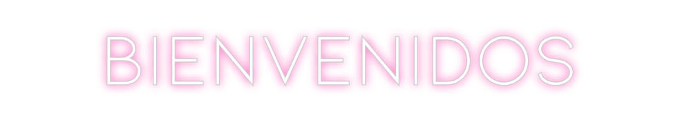 Neon personalizado: Bienvenidos