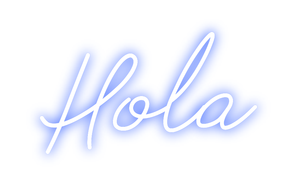 Neon personalizado: Hola