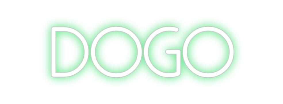 Neon personalizado: DOGO