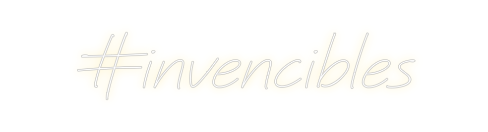 Neon personalizado: #invencibles