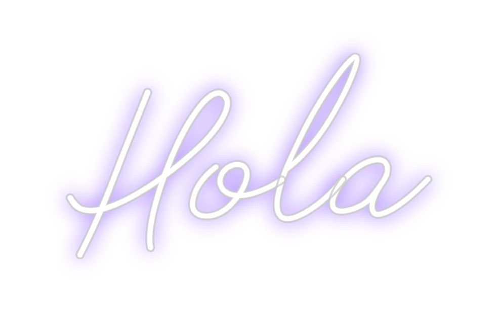 Neon personalizado: Hola