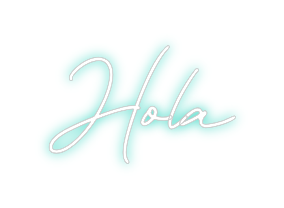 Neon personalizado: Hola