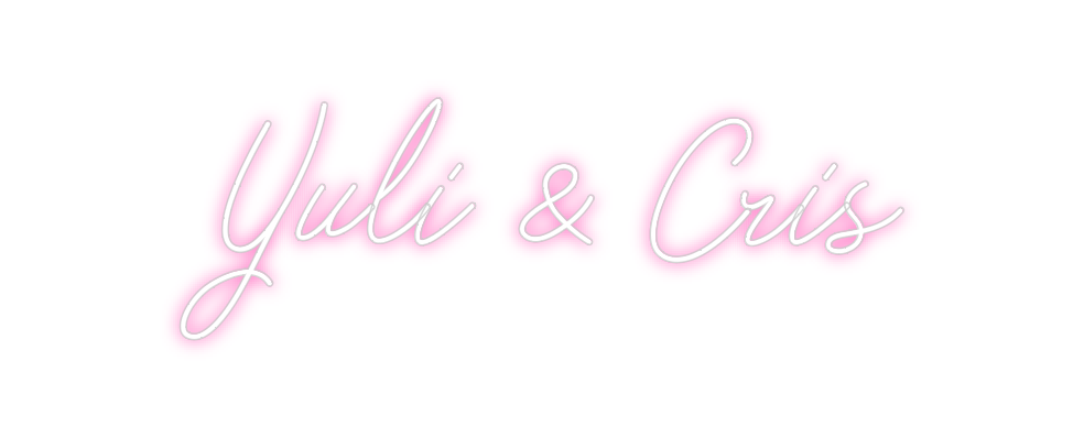 Neon personalizado: Yuli & Cris
