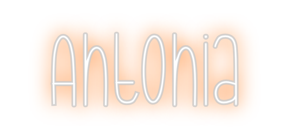 Neon personalizado: Antonia
